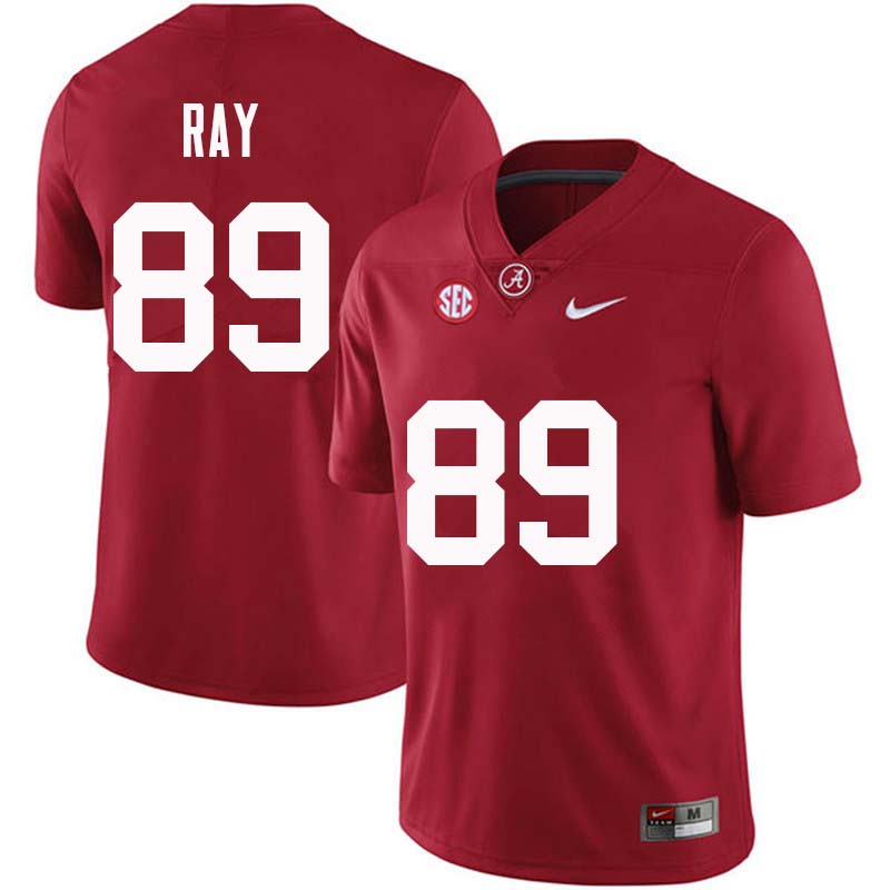 Alabama Crimson Tide Men's LaBryan Ray #89 Crimson NCAA Nike Authentic Stitched College Football Jersey ME16N80YD